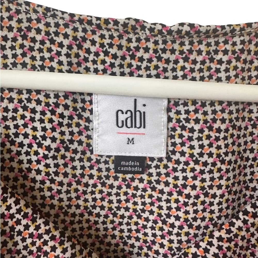 CAbi Red, White & Blue  “Stellar” Ruffle Neck Sleeveless Blouse– Women’s Size M - Picture 4 of 4